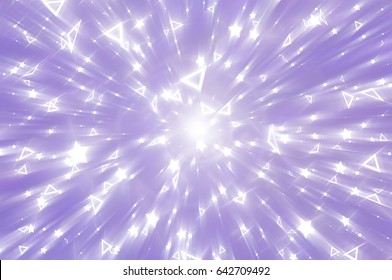 Abstract violet background. Explosion star. illustration digital.