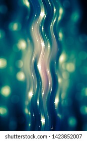 abstract violet background with waves and stars. illustration digital.