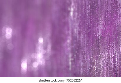Abstract violet bokeh circles. Beautiful background illustration with particles.