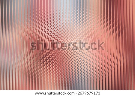 An abstract visual featuring a concentric ripple effect with sharp zigzag lines emanating from the center, rendered in a palette of pink and silver metallic tones.