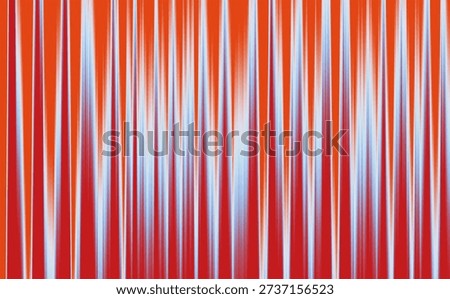 Abstract visual representation of vibrant vertical red and blue light stripes