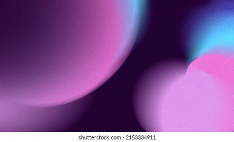 Abstract volume blended soft splat shapes dark purple background   retro style grainy texture overlay  For remarkable   modern designs for your project  like websites  social media posters