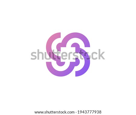 Abstract vortex spin logo icon design abstract modern minimal gradient line art illustration. Swirl colorful emblem sign symbol mark logotype