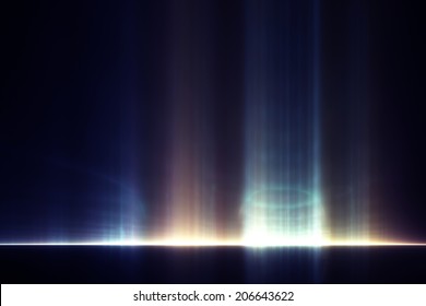 Abstract wallpaper: ghostly light rays against a black background