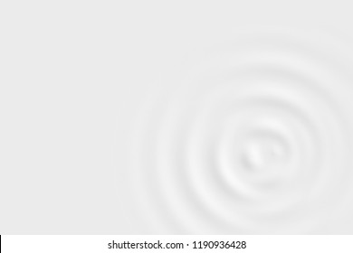 Abstract Water Ring On White Backdrop, Soft Background Texture