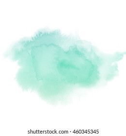 Abstract Watercolor Art Hand Paint On White Background,Watercolor Background.

