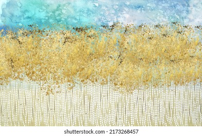 Abstract Watercolor Art Wall Background, The Fashion Of Modern Art Wallpaper, Murals, Carpet, Hang A Picture
