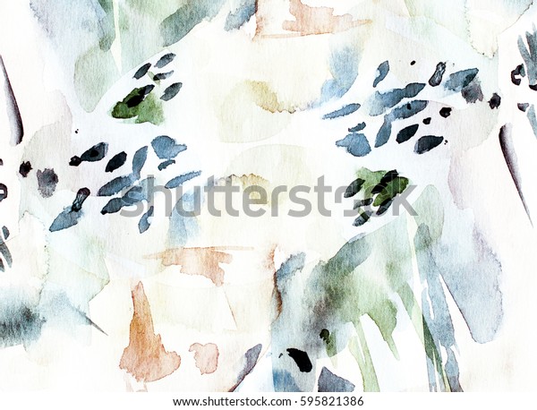 抽象的な水の色の背景 手描きの水彩壁紙 カバー のイラスト素材
