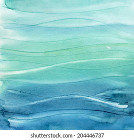 Abstract  watercolor background like sea waves