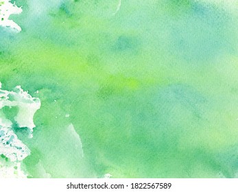 Abstract Watercolor Background Painting On Paper Stock Illustration