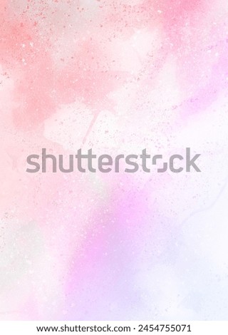 Abstract watercolor background with purple and pink spots. Background for design, print and graphic resources.  Blank space for inserting text.

