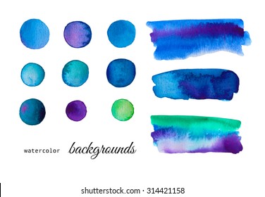 Abstract watercolor backgrounds.