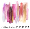 abstract watercolor brush