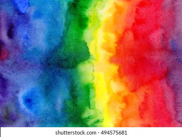 Abstract Watercolor Colorful Rainbow Gradient Background