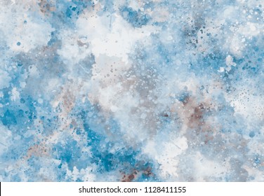 Abstract Watercolor Digital Art Painting For Texture Background