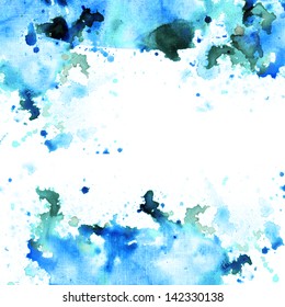 Abstract Watercolor Frame Background Stock Illustration 142330138