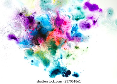 Abstract Watercolor  grunge texture with paint splatter  - Shutterstock ID 237061861