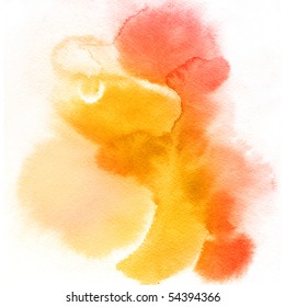 Abstract Watercolor Hand Painted Background