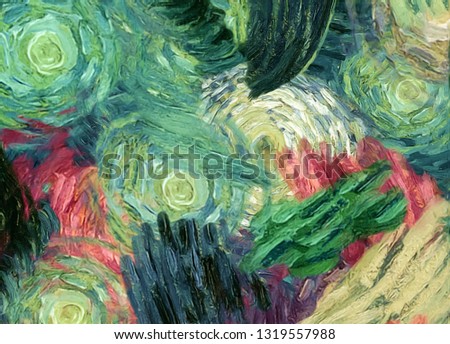 Abstract watercolor and oil mixed texture background. Fine art design pattern. Modern artwork backdrop template.
