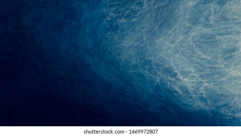 Abstract watercolor paint background by navy blue and white with liquid fluid texture for background, banner