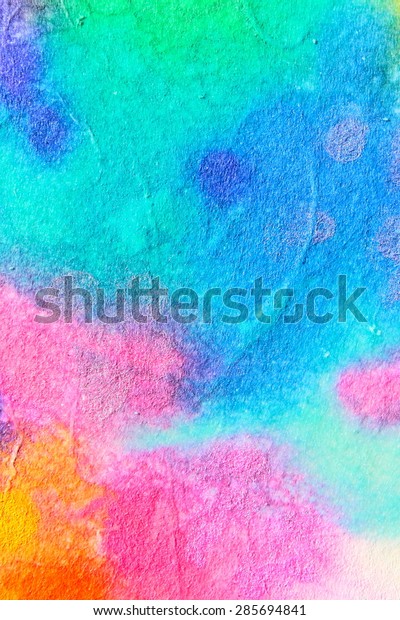 Abstract Watercolor Painting Pearl Effect Blue Stock Illustration ...