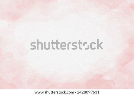 Abstract watercolor pink background. watercolor background with clouds