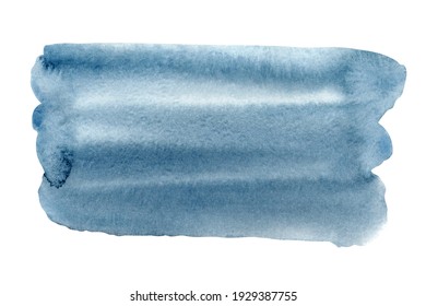 Abstract watercolor stain of gray color.
