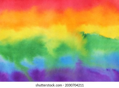 Abstract watercolour painting and bright rainbow colors  Beautiful creative background for colorful design  print  modern poster  card  web site  wallpaper  Hand painted water colour illustration 