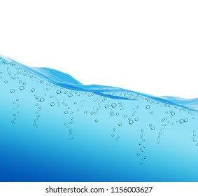 Abstract Waterline Background White Copy Space Stock Illustration 