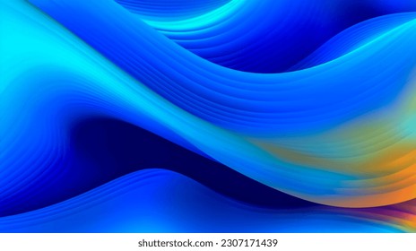 Abstract wave background, trendy pattern