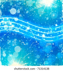 Abstract wave blue background