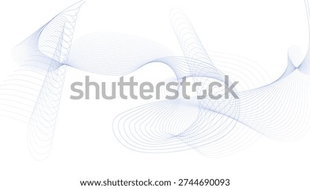 Abstract wave digital element for certificate design. Curved wavy lines design 3d rendered abstract background	