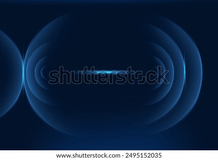 Abstract wave effect design on blue background 