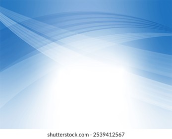 Abstract wave pattern background material_blue