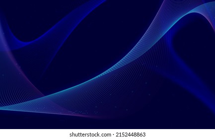 abstract wave technology background with blue light smooth and flow. Big data. Abstract background 3d rendering. JPG