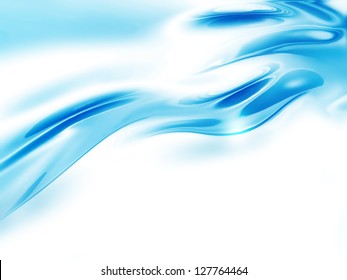 abstract wave of water on a white background