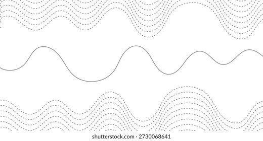 Abstract Waveform Line Mesh Flow For Technology And Innovation Branding