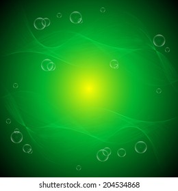 Abstract waves background with lights 
