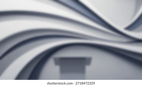 Abstract Waves Subtle Speakers Podium.
