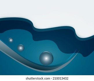 Abstract wavy blue background
