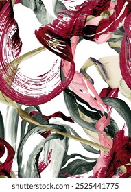 Abstract wavy entangle stroked pattern