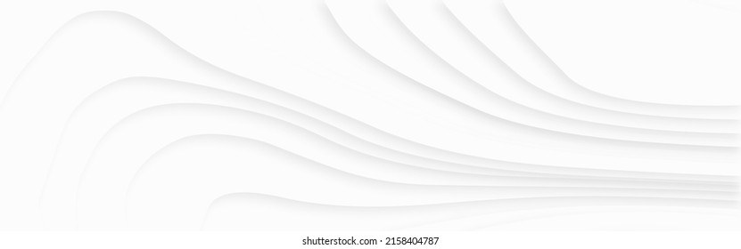 Abstract Wavy Pattern 3d Papercut White, Soft Smooth Lines Curving To Form A Surface Of Light And Shadow, Abstract Papercut And Multi Layer Cutout Geometric Pattern On, Textured Papercut |	