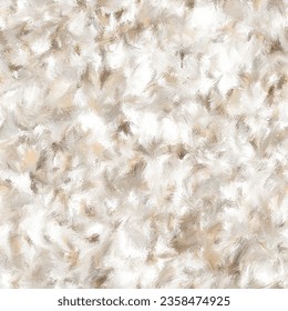 Abstract wet brush strokes. Oil paintings texture. Seamless repeat pattern. Champagne, old copper, vanilla ice, bone and desert sand colors.