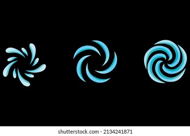 Abstract Whirlpool Logo Design And Symbol Art