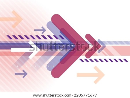 
abstract white background with colored arrow pattern