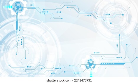 Abstract white background image hi-tech technology concept