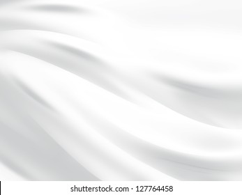 Abstract White Background With Smooth Lines