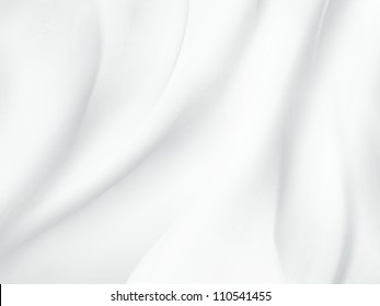 Abstract White Background With Soft Waves