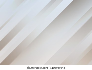 Abstract White Background With Stripes. Digital Minimal Banner. Pearl Colored Sleek Texture.