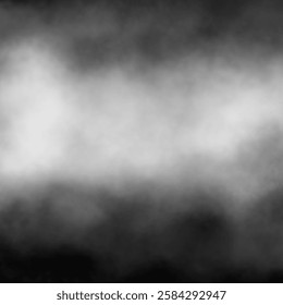 Abstract white color puffs of smoke swirl overlay on black background pollution. Royalty high-quality free stock image white color fog swirls fragments overlays on black backgrounds